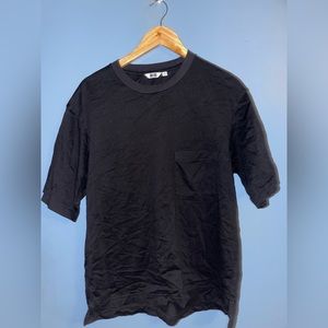 Black Uniqlo oversized shirt